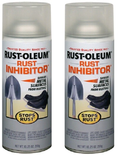 (2) Pack Rust-Oleum 224284 10.25 oz Rust Inhibitor Clear Coating Aerosol Spray