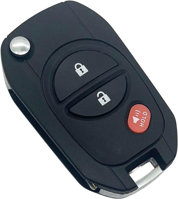 Folding Flip Replacement Key Fob Cover Case fit for Highland Model: 3 Button-F