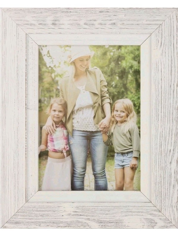 Gallery Perfect 9 Pc Rustic Whitewash Collage Picture Frame Wall Gallery Kit NEW gallery
