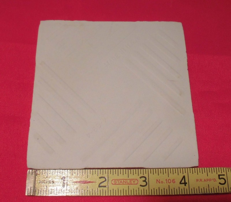 1 pc. Matte Shell: Ceramic Tile by United States Co. light tan +hint of Pink gallery