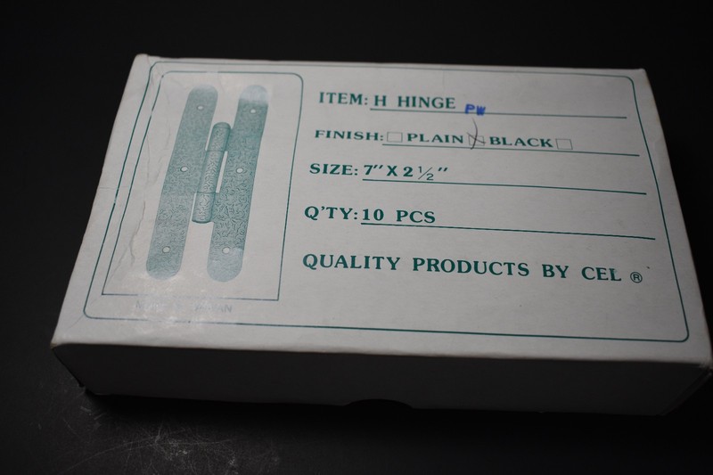 CEL H-Type Hinge 7″ x 2.5″ Textured Zero Offset Heavy Duty – Box of 10 – NEW