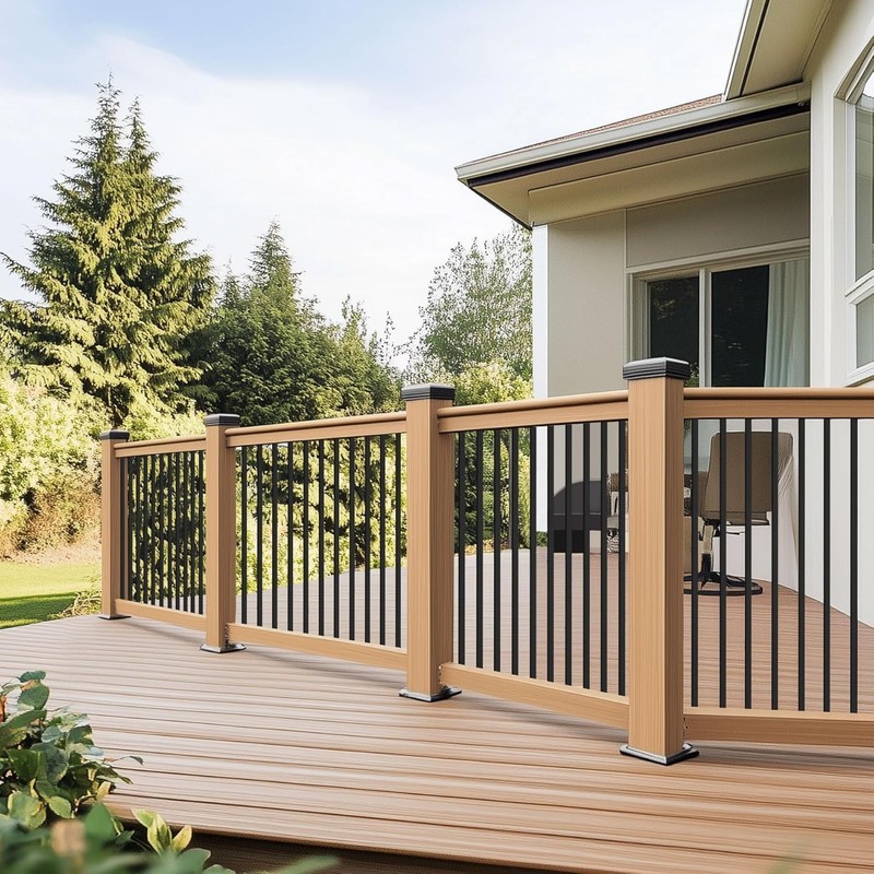 30pack 29.5 inch Deck Balusters with End Caps&Screws-Upgraded Rectangle Metal... gallery