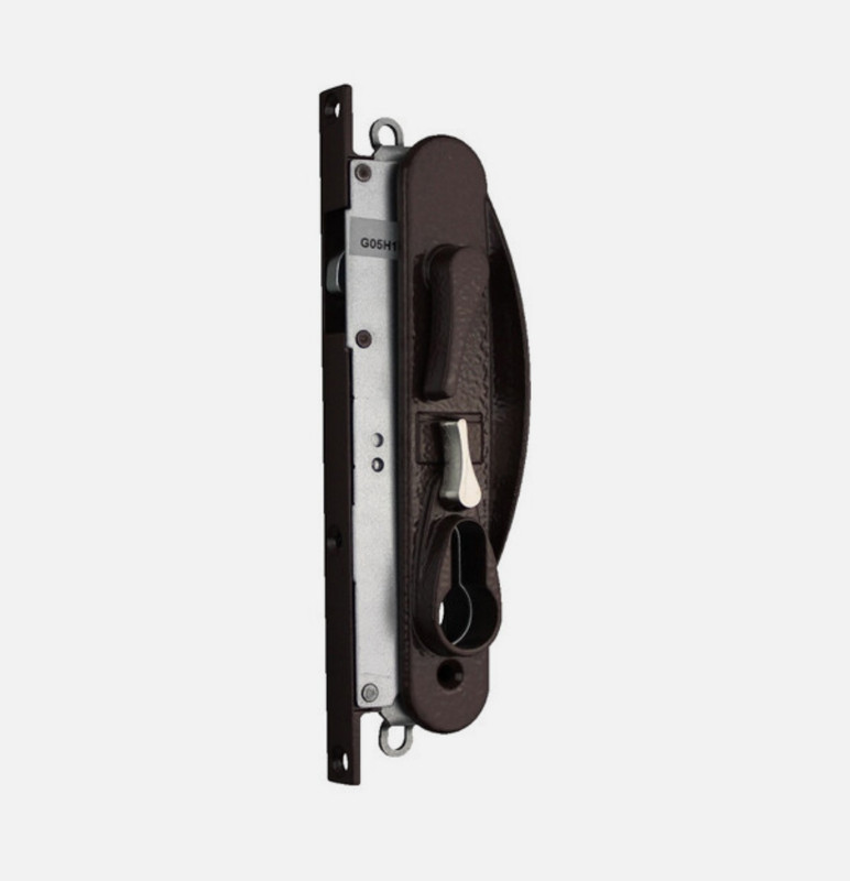 Whitco Sliding Security Screen Door Lock Leichhardt Brown No Cylinder W865313
