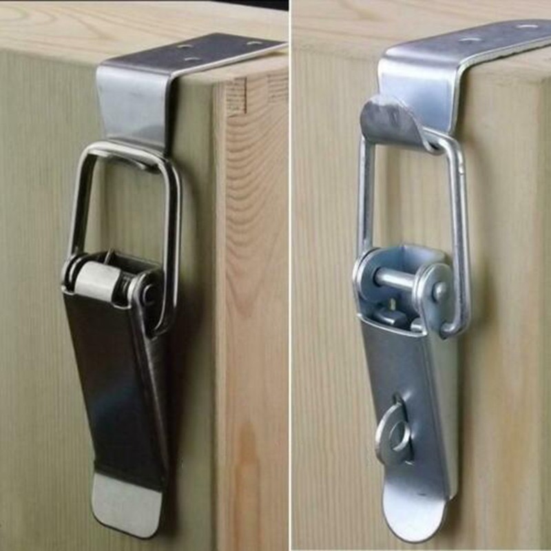 4pc 90?? Stainless Steel Spring Loaded Draw For Toggle Latch Clamp Clip Set