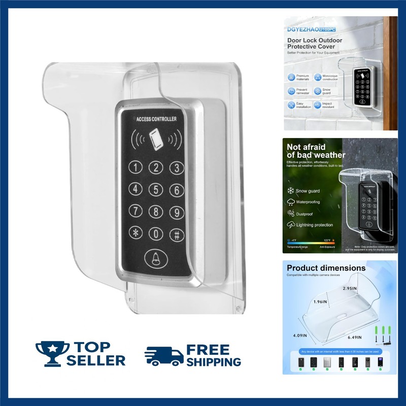 Outdoor Keypad Cover Weatherproof Doorbell Rain Protector for Access Control