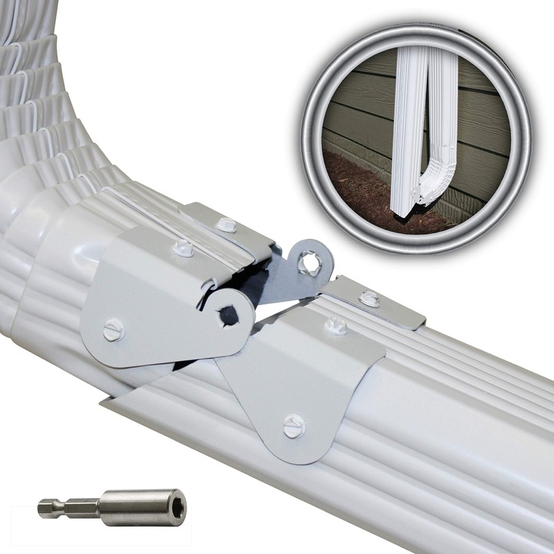 1 Pack Plus | Made In The Usa Downspout Hinge | Hardware Nutsetter & Instruction