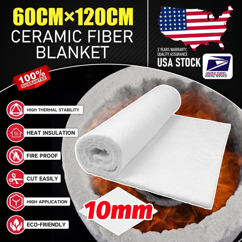 47in Ceramic Fiber Alternative Blanket Insulation High Temperature Fireproof Mat