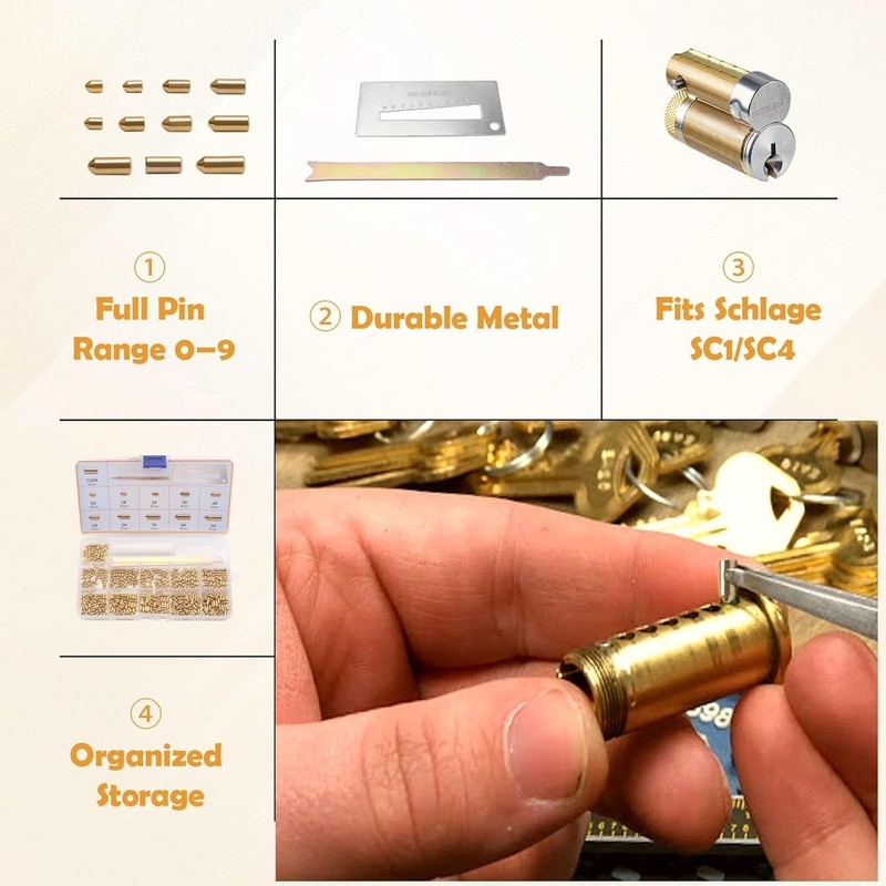 SC/SC4 Keyway Re-Key Kit Compatible with Schlage Rekeying Kit for Home Securi... gallery