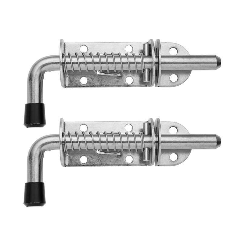 JQK Spring Loaded Latch Pin, 304 Stainless Steel 5Inch – 2Pack, Brushed