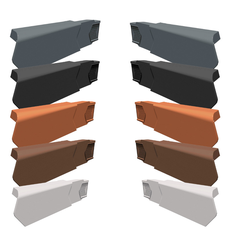 Manthorpe Dry Verge – Left & Right Hand Tile End Cap, Eaves Closure & Ridge Caps