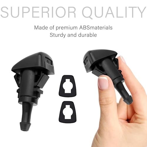 2PCS Front Windshield Washer Nozzle Compatible with Chrysler Dodge Ram,Car Winds gallery