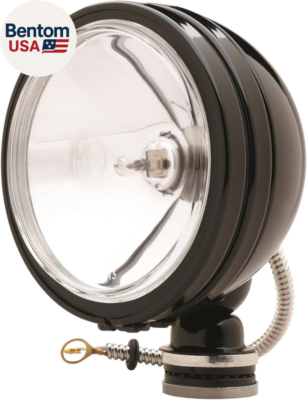 Hilites 1238 Daylighter Black 100W Single Spot Beam Light with Cover