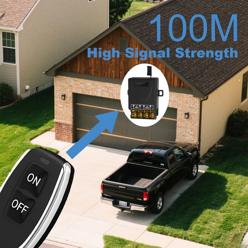 120V Remote Control Switch Wireless AC 110V240V 30A RF Relay Switch Kit gallery