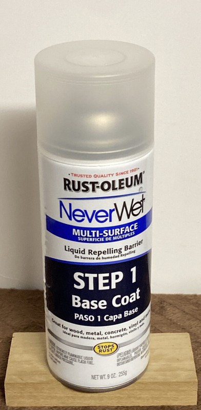 Rust-Oleum “NEVER WET” 2 Step Spray Kit WATERPROOF - Liquid￼ Repelling - 18 Oz gallery