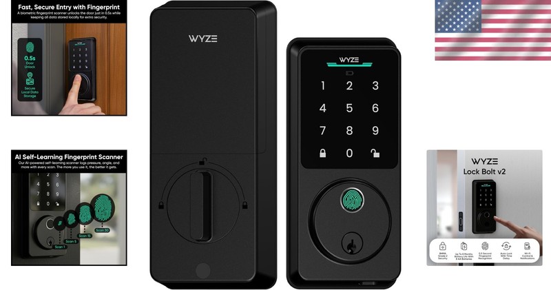 Biometric Smart Lock v2 with Wi-Fi & 8- Battery Life - Effortless Security gallery
