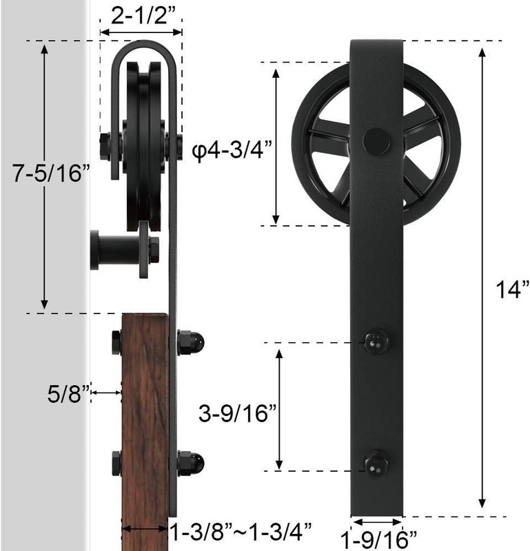 Single Wood Sliding Door Track System gallery