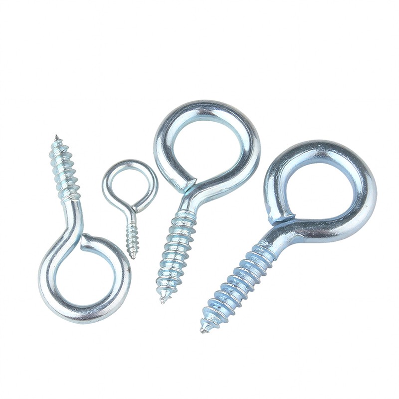 Screw In Hooks Eye Hook ALL SIZES Eyelet Heavy Duty eyes Garage Curtain Cupboard gallery