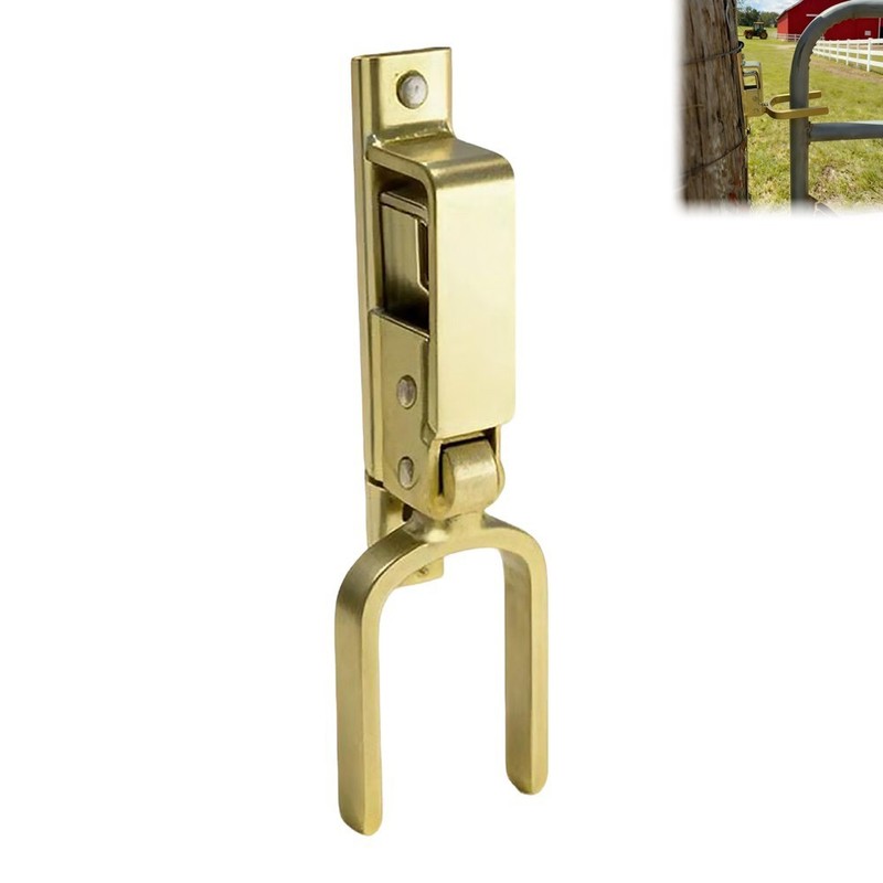 2Pcs Heavy Duty Instant Locking Gate Latch One-Hand Use for Farm Ranch Backyard gallery