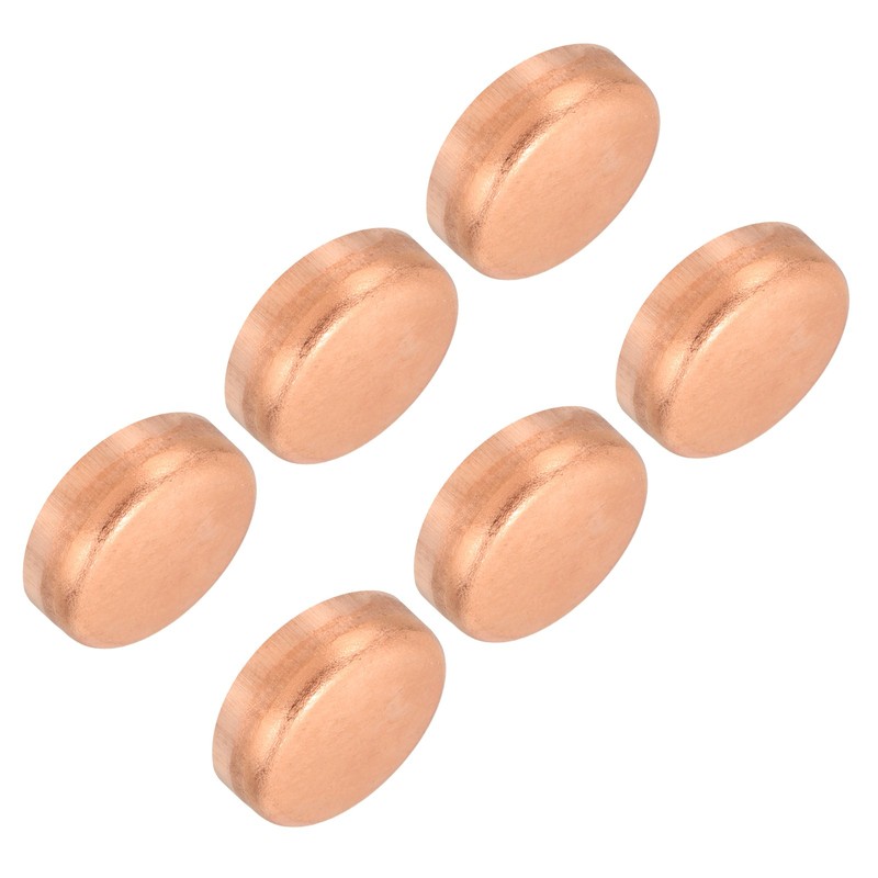 5/8 Inch ID Copper Pipe End Cap 6Pcs Copper Fitting Cap Sweat Plug Connection