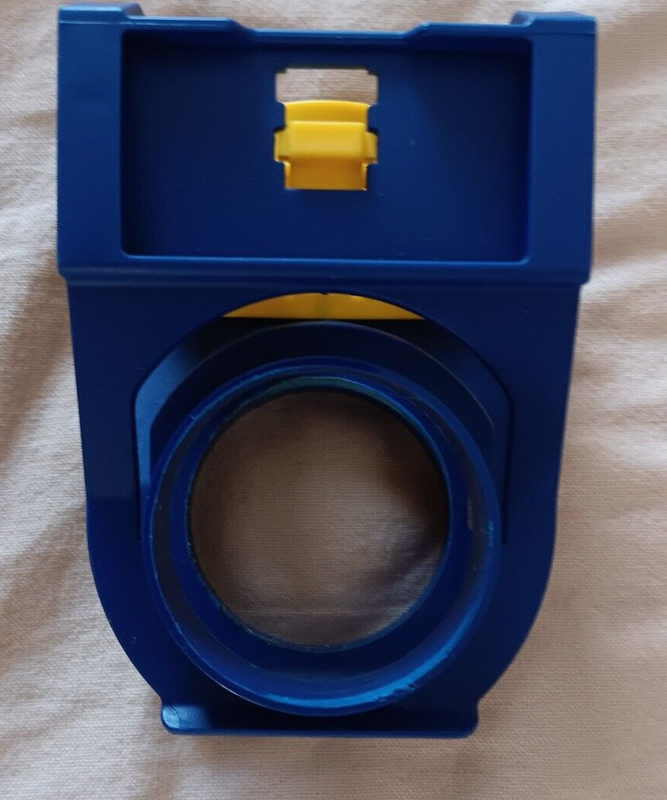 Irwin Door Lock Installation 2 3/8" x 2 3/4" Back Set Only USED Blue Yellow gallery