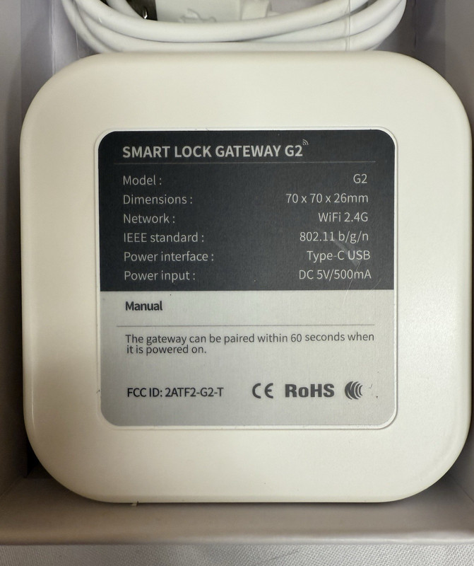 G2 Smart Lock Wifi Gateway, Paired with Smart Door Lock to Realize AP NEW gallery