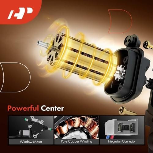 Front Right Passenger Side Power Window Regulator with Front Passenger (RH) gallery