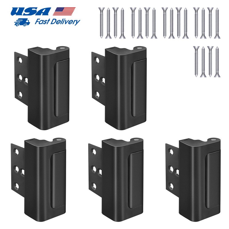 5Pcs/Set Security Door Lock Childproof Door Reinforcement Lock Upgrade Design
