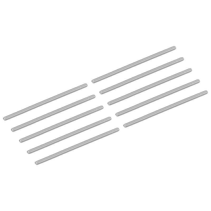 20Pcs M3-0.5x70mm Fully Threaded Rods, 304 Stainless Steel Thread Bar Studs