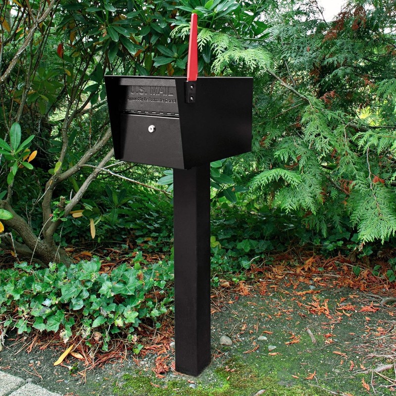 Sturdy 43-Inch In-Ground Mailbox Post – Fits All Locking Security Mailboxes gallery