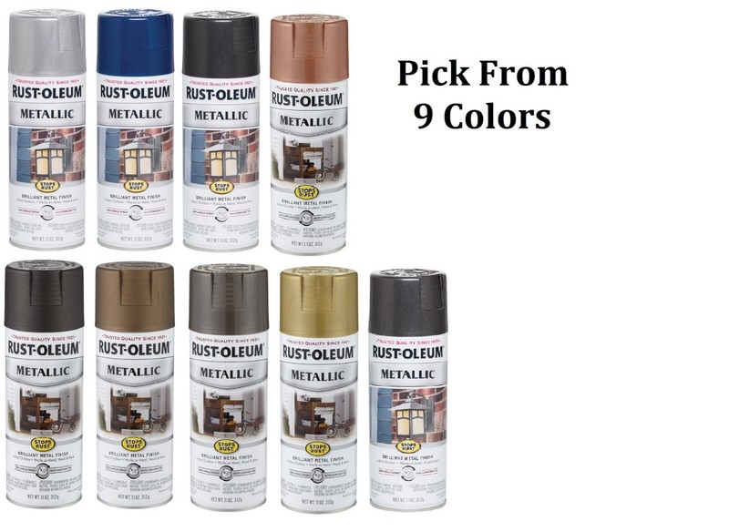 Rust-Oleum Stops Rust Metallic Spray Paint 11 oz 9 Colors **You Pick Color**