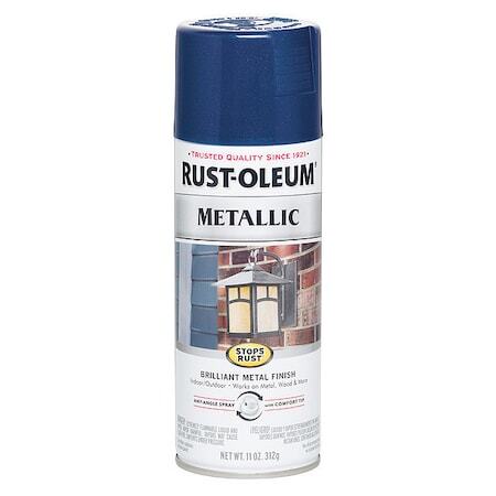 Rust-Oleum 7251830 Metallic Spray Paint, Cobalt Blue, Metallic, 11 Oz