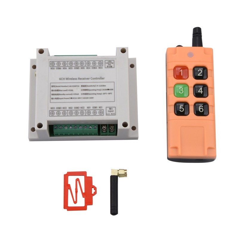 Wireless Remote Control RF Switch 6 Channel 10A Relay Receiver 12-36V 6CH gallery