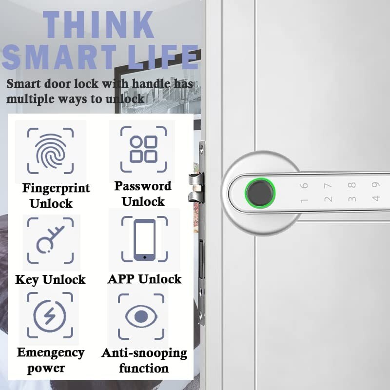 Fingerprint Door Lock Biometric Smart Door Lock Digital Keypad Door Lock gallery