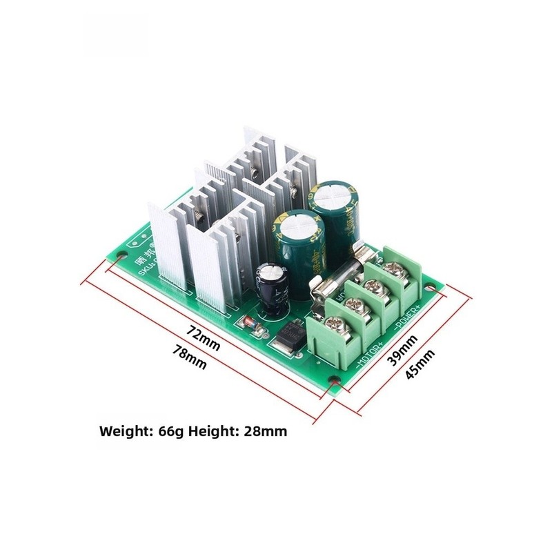 For DC Motor Control DC Motor Controller DC6-60V Input 20A Sustained Output gallery