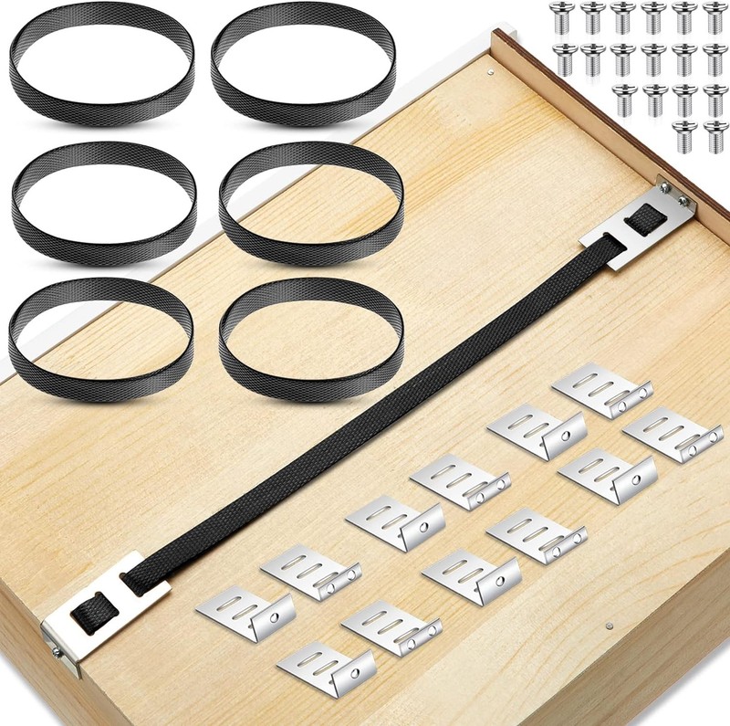 Dunzy 6 Set Drawer Repair Kit Drawer Support Brackets Includes Screws for Reinfo