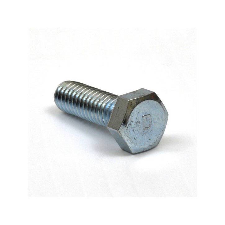 3/8 Inch x 16 x 1 Inch Hex Bolt ZP Full Thread (10 QTY)