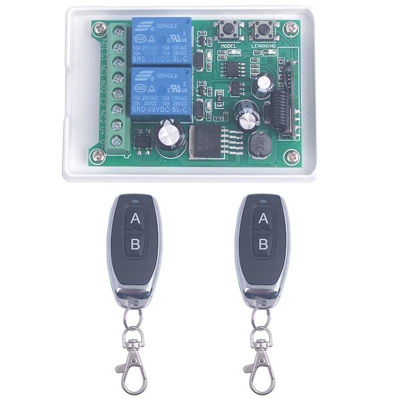 Wireless Remote Relay Switch DC 12V48V 24V 36V 2 Channel MultiFunction