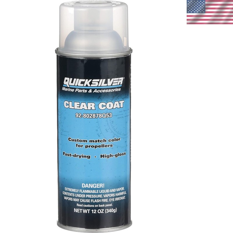 Clear Coat Enamel Spray for Mercury & Mariner Outboards – Waterproof
