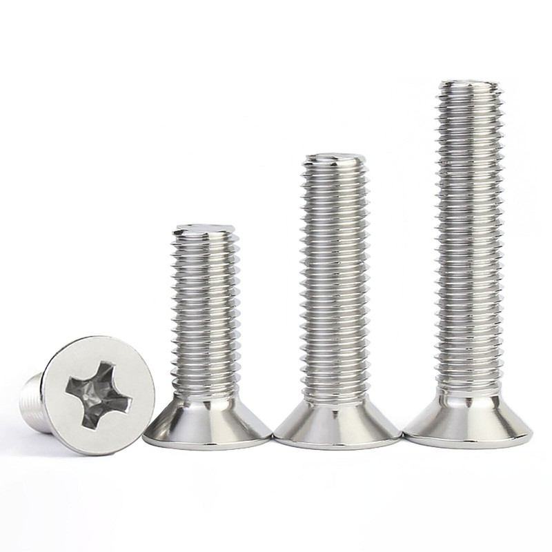Phillips Machine Screws Countersunk Flat Head Bolts M1 - M2 Din 965 A2 Stainless gallery