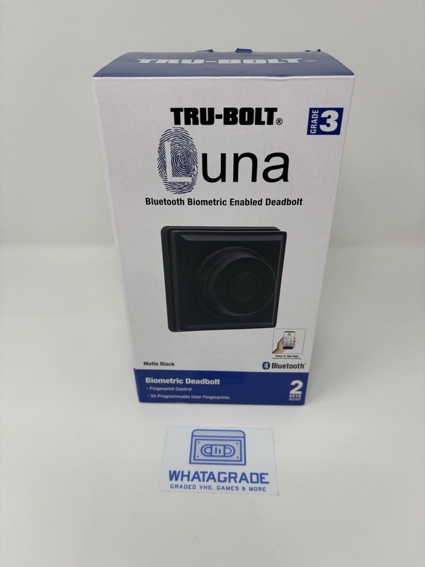 Tru-bolt Luna Bluetooth Biometric Enabled Deadbolt Matte Black New In Box Menard