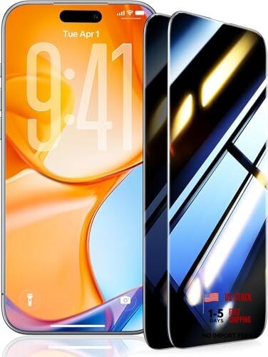 TOP 9H+ Armor for Screen Protector [NO.1 Military iPhone 17 Pro Max Privacy