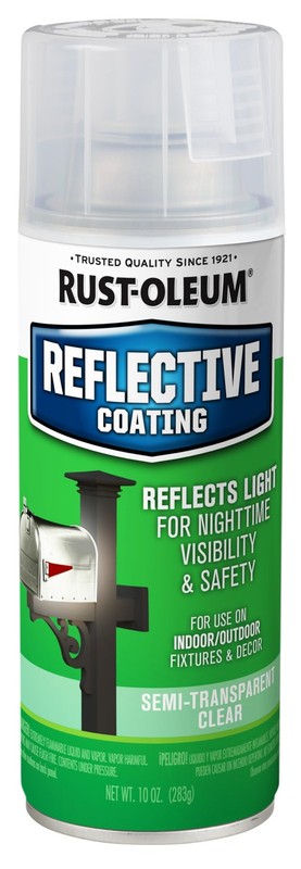 Rust Oleum Reflective Finish Spray 10 Ounce Clear Ideal for Indoor Outdoor Use