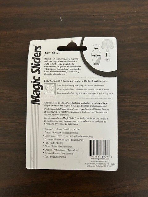 Magic Sliders 78999 Clear Self-Stick Round Bumper 1/2 in. 48 Total gallery