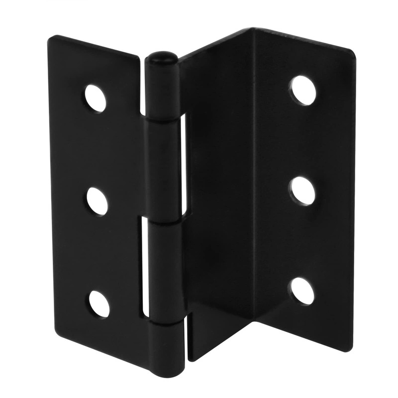 6 Pcs 3″ Half-Surface Chest Hinges,Black Offset Hinge for 1″Thick Door Panel,Max