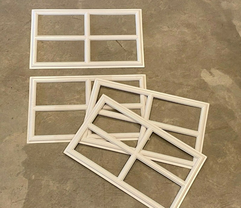 8 Amarr Stockton Replacement Inserts for Short Panel Amarr Garage Doors White gallery