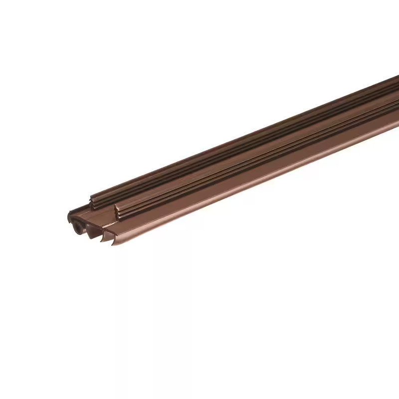 36 In. X 1-3/4 In. Brown PVC Door Bottom Replacement for Stanley Steel Doors