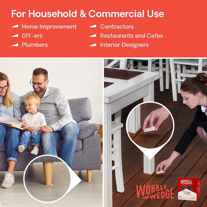 Flexible Plastic Shims - Leveling Shims for Home Improvement, Furniture Level... gallery