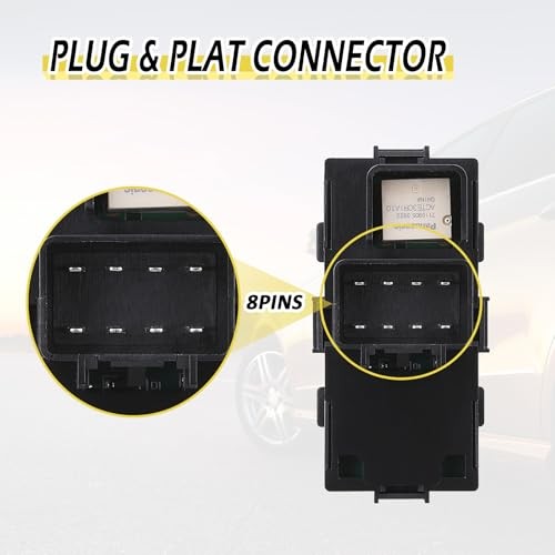 2 Pcs Passenger Power Window Switch Control Button, Fit for 2008-2011 Chevy gallery