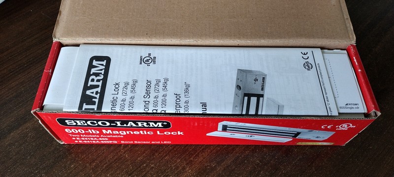 Seco-Larm Electromagnetic Lock, 600 Lbs. (E-941SA-600) - NEW gallery