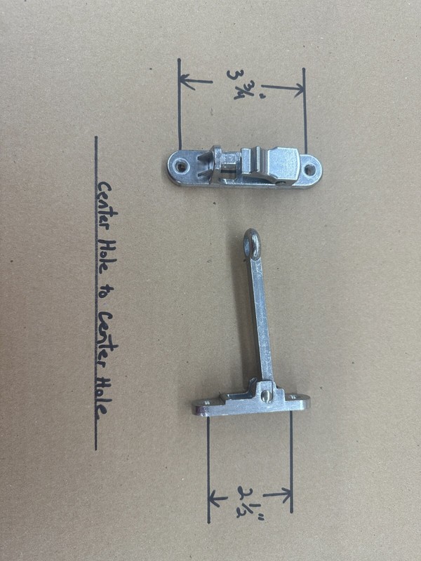 Aluminum Hook & Keeper Spring Loaded Door Hold Latch Catch Trailer RV 4" 6" 10" gallery